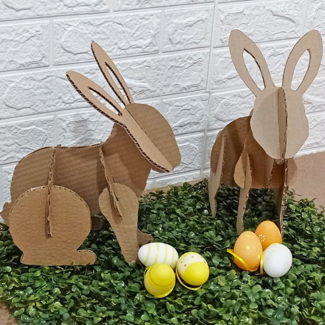 Moldes Coelhinhos de Páscoa Quebra Cabeça