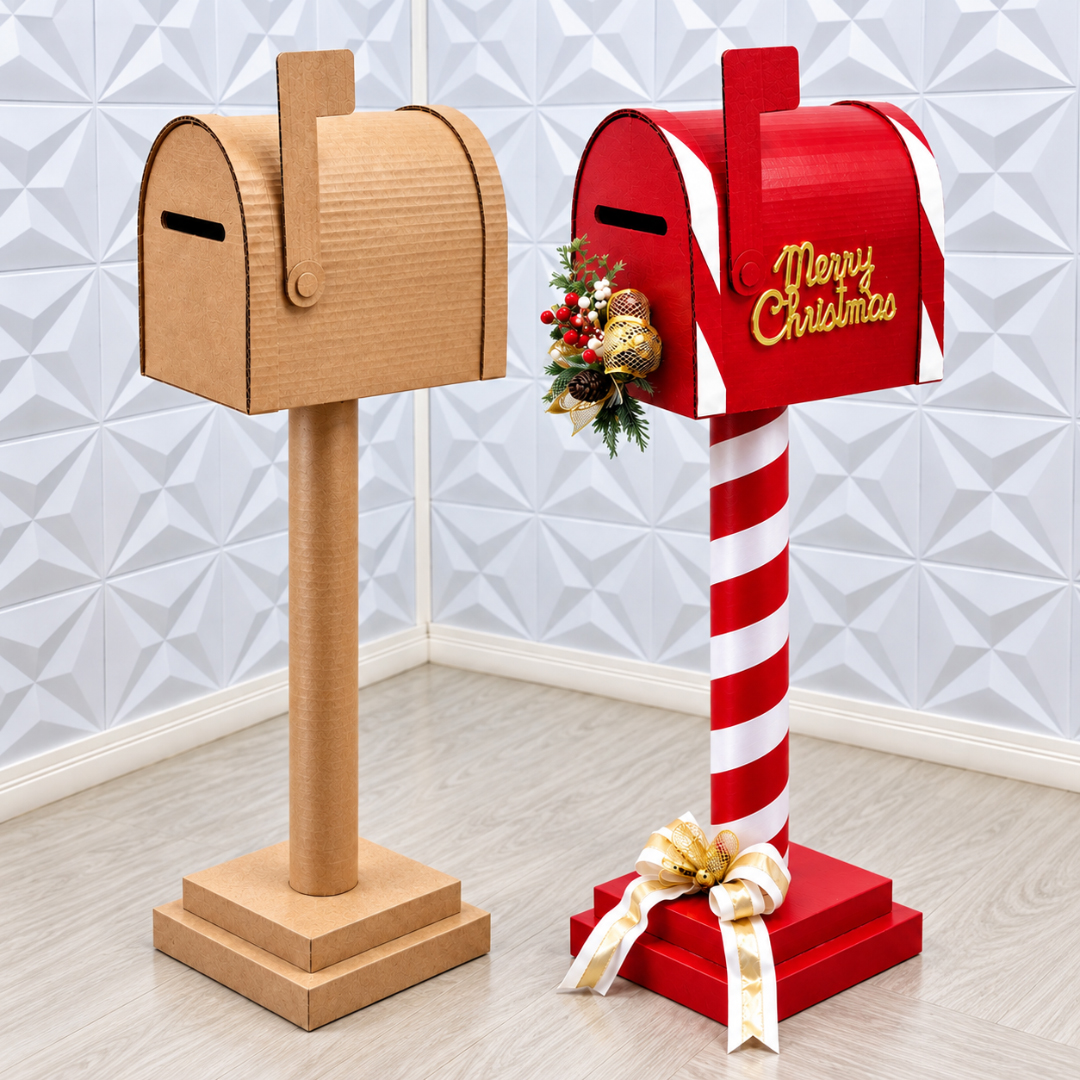 Moldes Caixa de Correio de Natal de Papelão